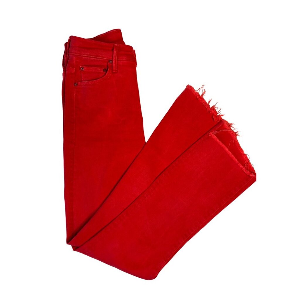 Mother The Insider Crop Step Fray Jeans